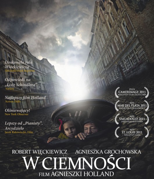 Plakat filmu „W ciemności”, reż. Agnieszka Holland (źródło: materiały prasowe dystrybutora)