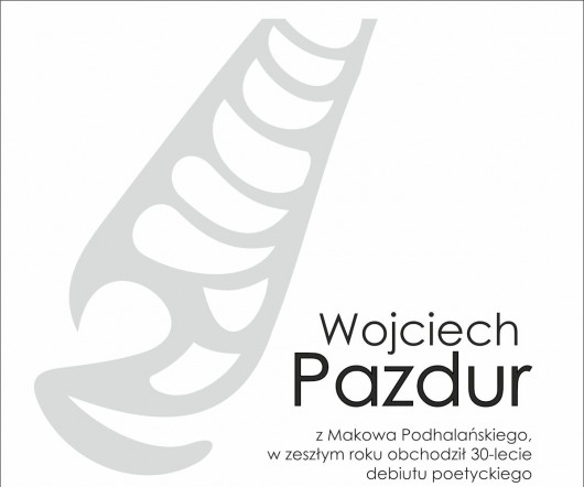 Spotkanie z Wojciechem Pazdurem, plakat (źródło: materiał prasowy)