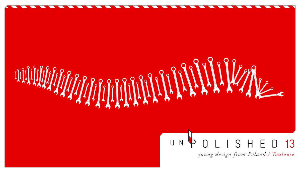 Logo 13. edycji wystawy „Unpolished - young design from Poland” (źródło: materiał prasowy)