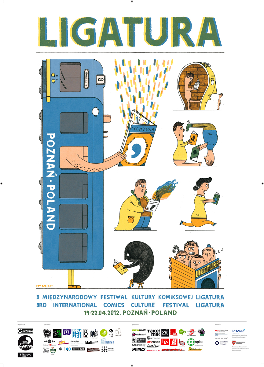 3. Międzynarodowy Festiwal Kultury Komiksowej Ligatura, plakat promocyjny (źródło: materiały prasowe)