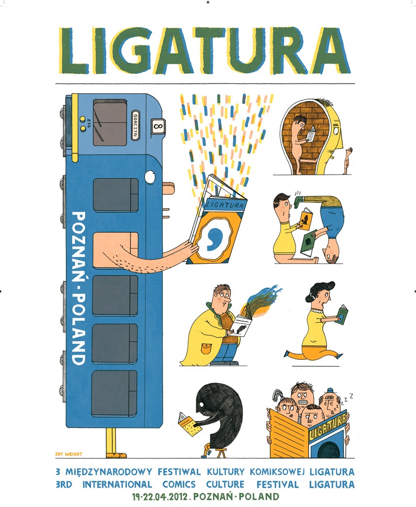 3. Międzynarodowy Festiwal Kultury Komiksowej Ligatura, plakat promocyjny (źródło: materiały prasowe)