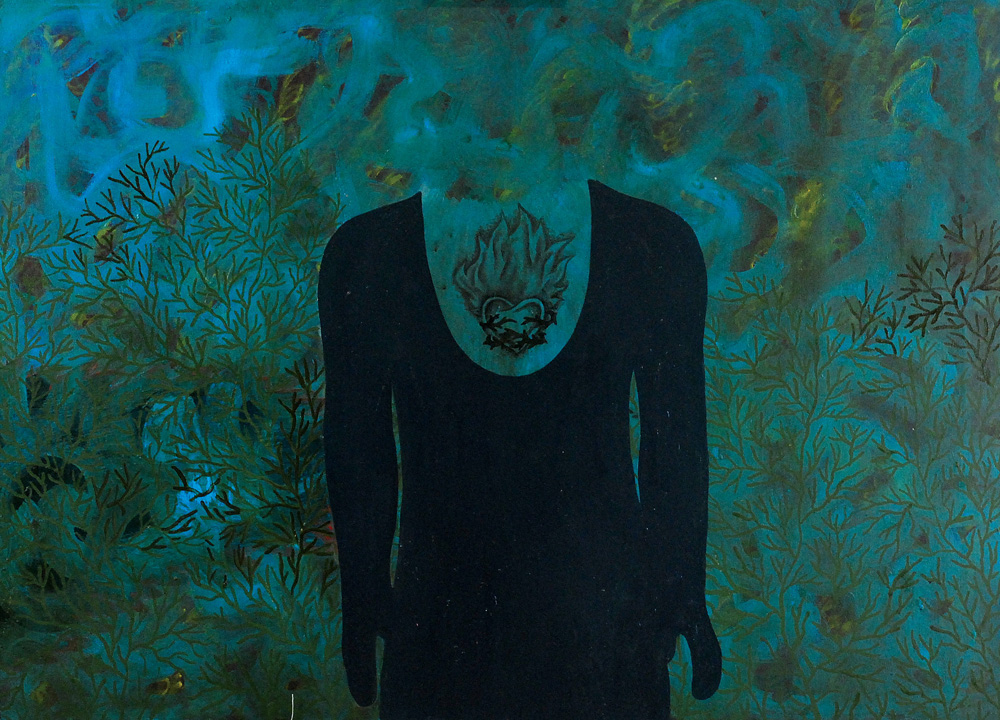 Małgorzata Wielek-Mandrela, „Tatoo”, 2009, olej, płótno, 65 x 90 cm (źródło: materiały prasowe)