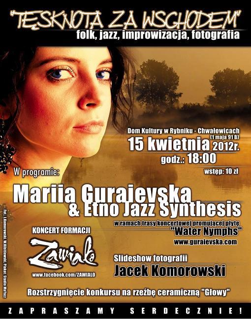 Mariia Guraievska & Etno Jazz Syntesis, plakat (źródło: materiały prasowe)