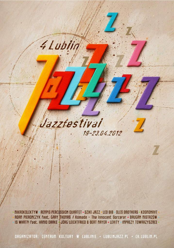 Plakat IV Lublin Jazz Festiwal, autor: Kamil Stańczak (źródło: materiały prasowe)