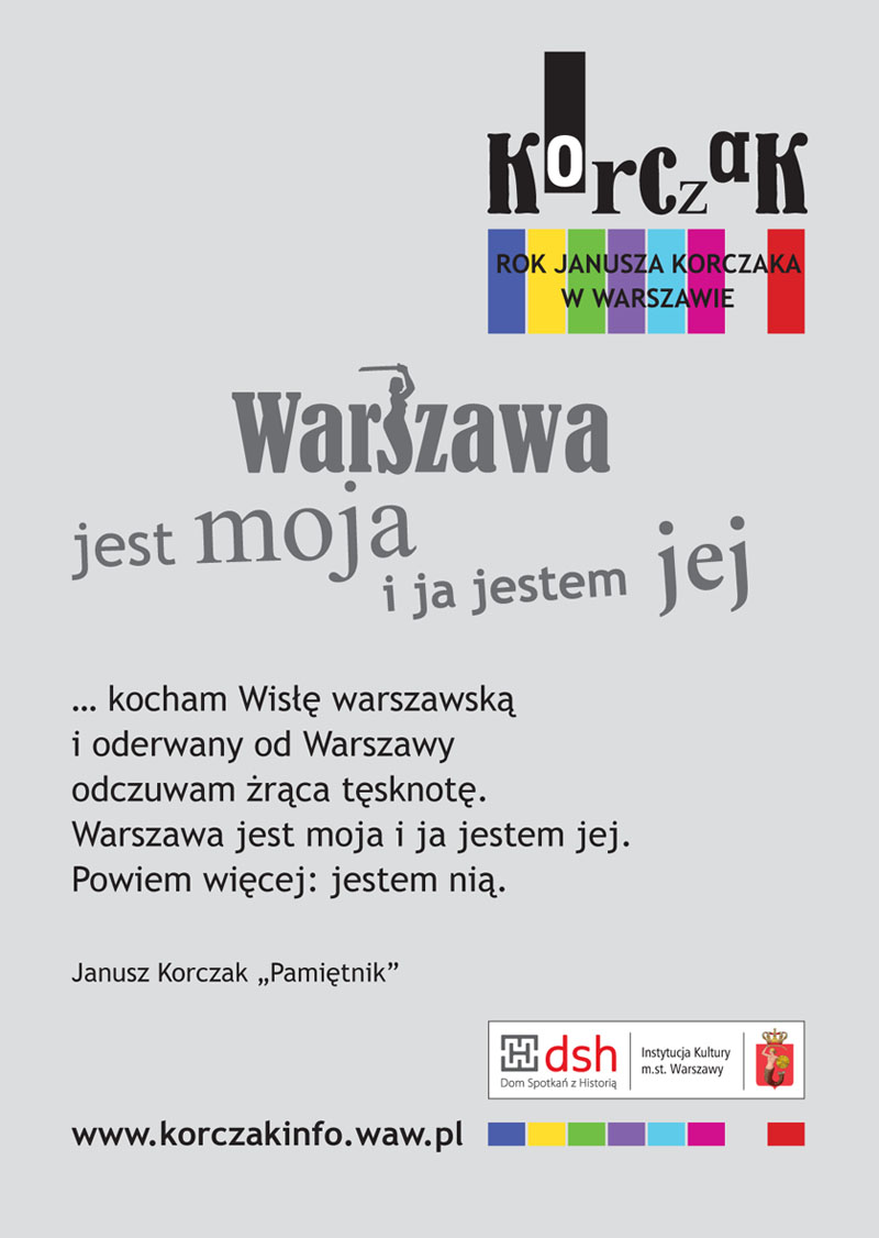 Rok Janusza Korczaka w Warszawie - plakat (źródło: materiał prasowy)
