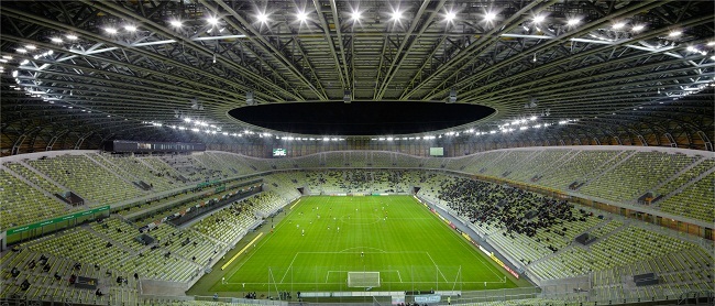 Stadion PGE Arena, widok od środka, fot. RKW Rhode Kellerman Wawrowsky (źródło: materiał prasowy)