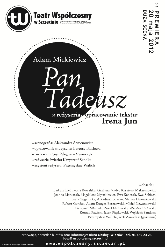 „Pan Tadeusz”, reż. Irena Jun (źródło: materiały prasowe organizatora)