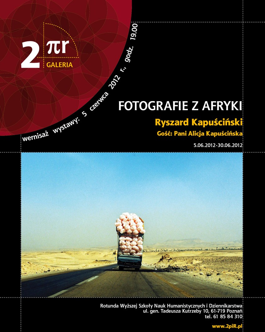 Plakat wystawy „Fotografie z Afryki. Ryszard Kapuściński” (źródło: materiały prasowe)