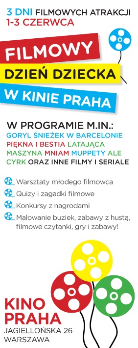 Filmowy dzień dziecka w kinie Praha, plakat (źródło: materiały prasowe)