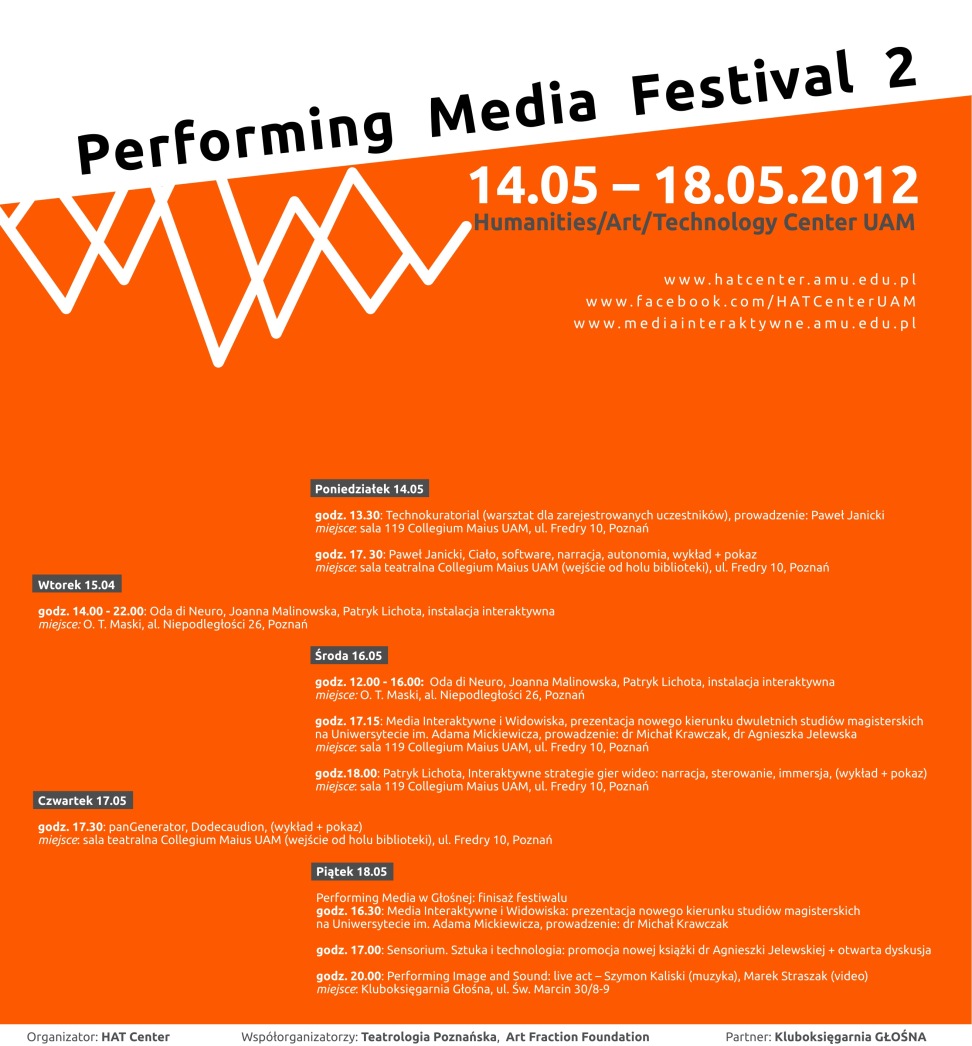 Performing Media, program (źródło: materiały prasowe)