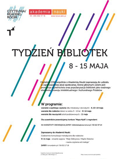 Plakat akcji Tydzień Bibliotek (źródło: materiały prasowe)