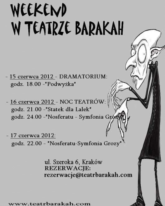 Czerwcowy weekend w Teatrze Barakah (źródło: materiały prasowe)