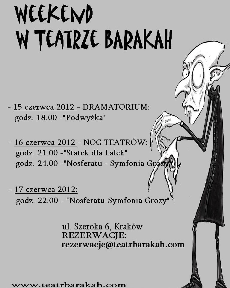 Czerwcowe wydarzenia w Teatrze Barakah (źródło: materiały prasowe)