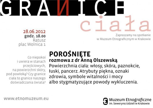 Spotkanie z Anną Olszewską w Muzeum Etnograficznym w Krakowie (źródło: materiały prasowe)