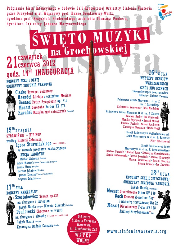 Plakat Święta Muzyki na Grochowskiej (źródło: materiały prasowe organizatora)