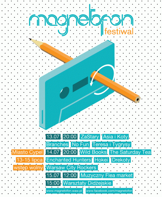 Plakat IV edycji festiwalu Magnetofon (źródło: materiały prasowe organizatora)
