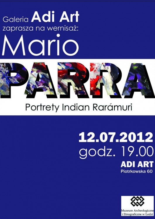 Mario Parra: Portrety Indian Raramuri, plakat (źródło: materiały prasowe organizatora)