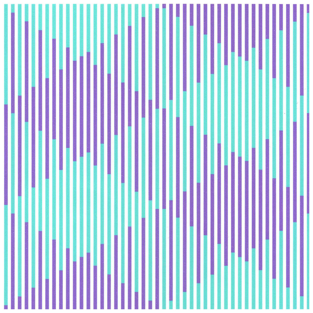 Horst Barting, „370 disjoints in violet 70 lines in green” (źródło: materiały prasowe)