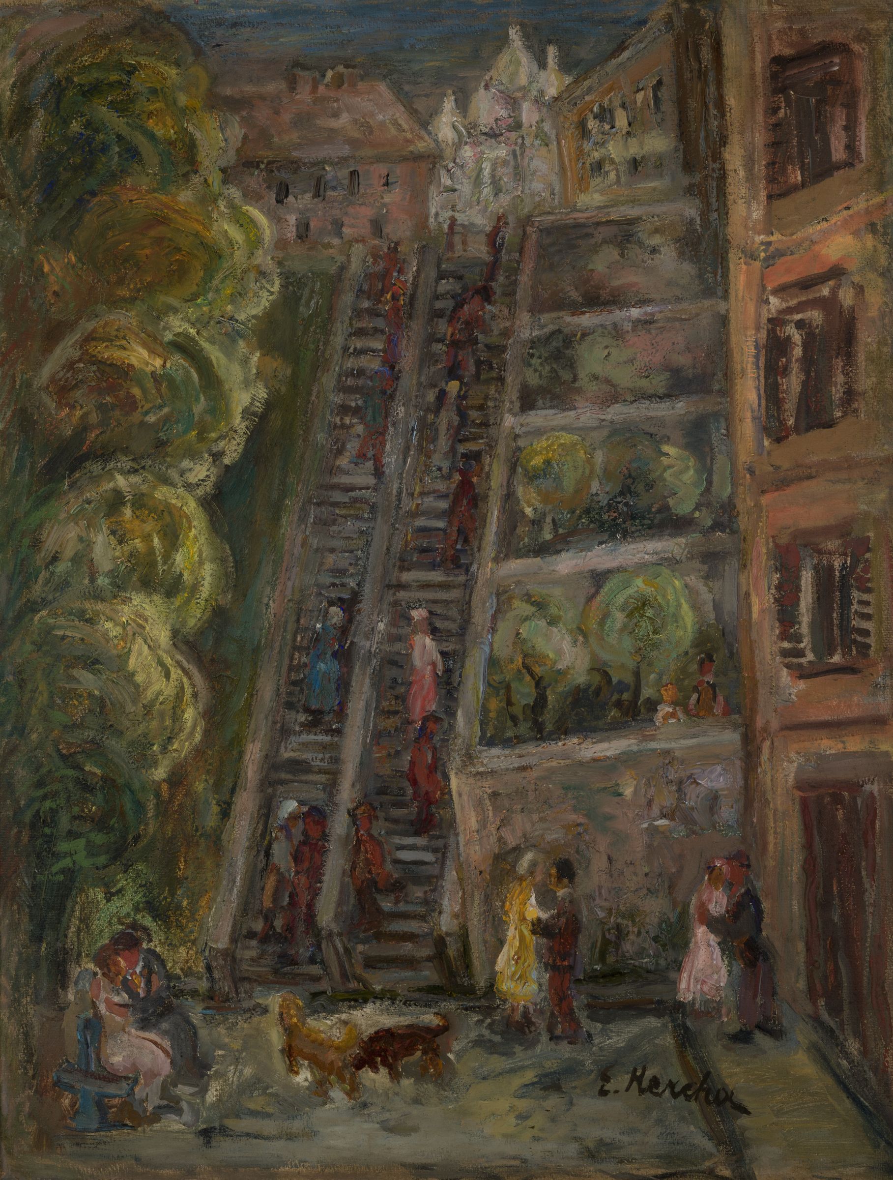 Emil Krcha, „Pejzaż z Montmartre”, 1930 (źródło: materiały prasowe)