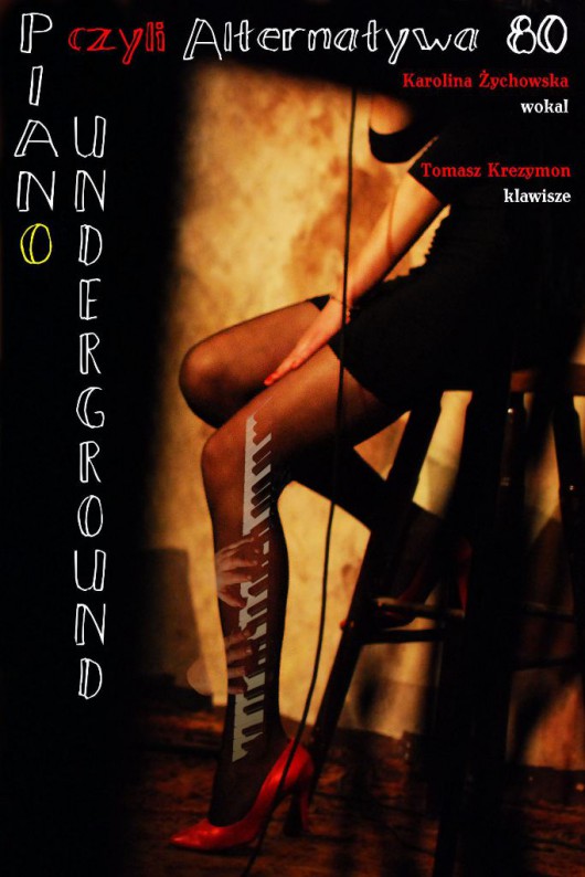 „Piano Underground, czyli Alternatywa 80”, plakat (źródło: materiały prasowe)