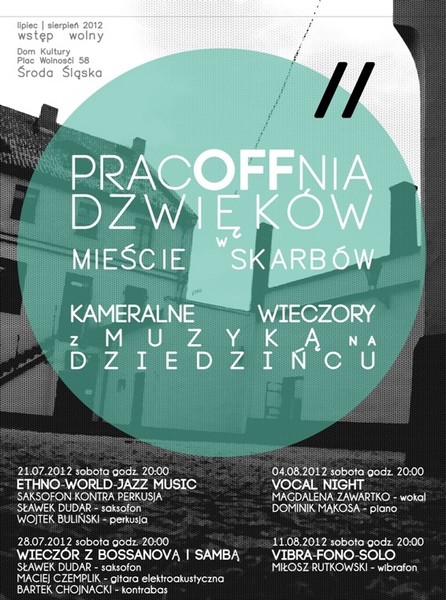 Pracoffnia dźwięków, plakat (źródło: materiały prasowe organizatora)