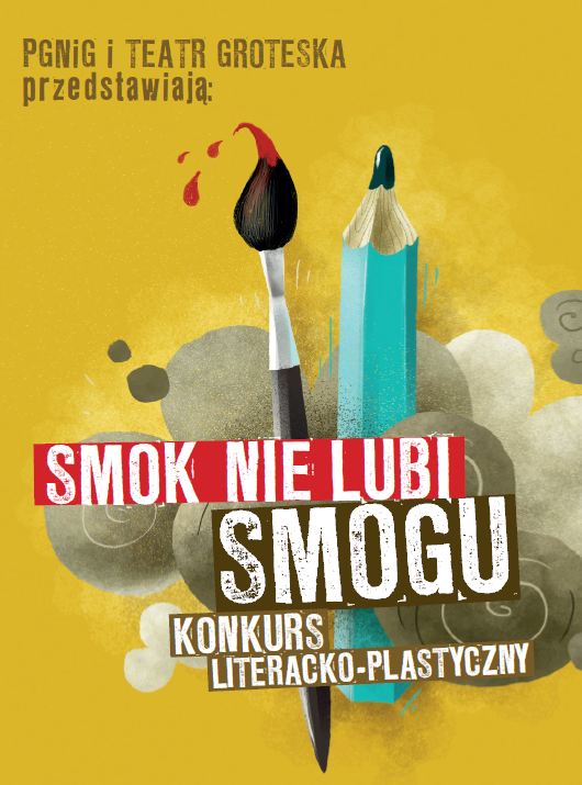 Plakat konkursu „Smok nie lubi Smogu" (źródło: materiały prasowe organizatora)