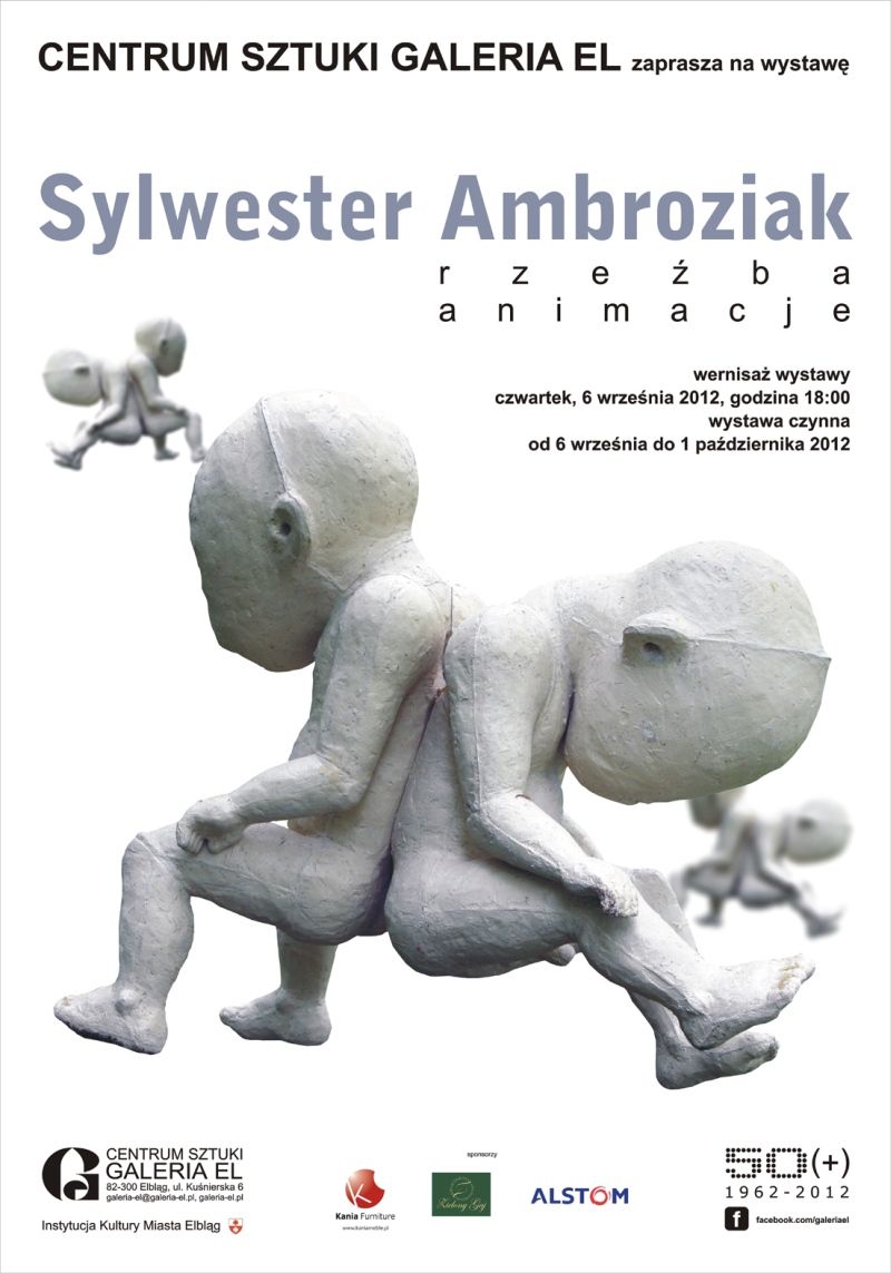 Sylwester Ambroziak w Galerii El, plakat (źródło: materiały prasowe organizatora)