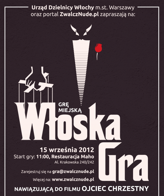 „Włoska gra", plakat (źródło: materiały prasowe organizatora)