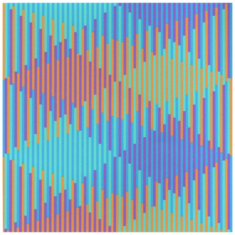 Horst Barting, „2140 disjoints in blue and violet 140 lines in orange and green” (źródło: materiały prasowe organizatora)