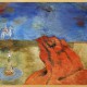 Eugeniusz Geppert, „Czerwona ziemia”, 1976, olej na płótnie, 75x120,5 cm, ASP we Wrocławiu (źródło: materiały prasowe organizatora)