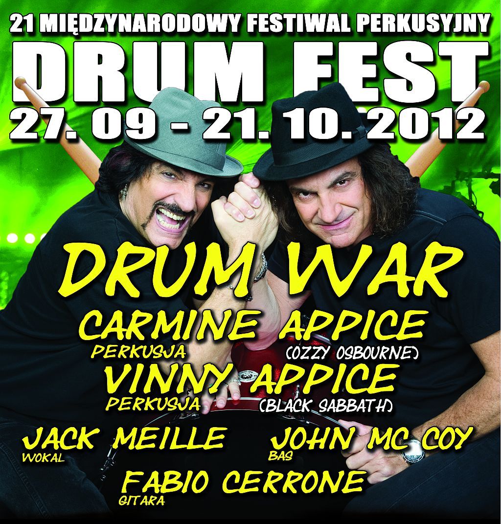 21. Międzynarodowy Festiwal Perkusyjny, „Drum War”, (źródło: materiały prasowe organizatora)