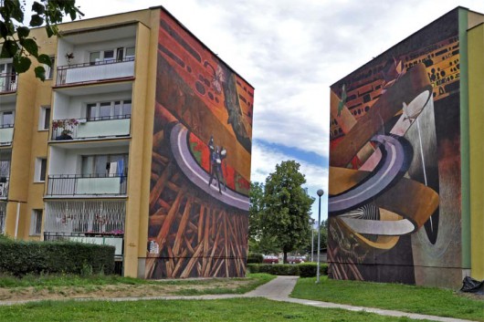 Gdańska Szkoła Muralu, „Hołd malarstwu polskiemu”, fot. Dawid Sobijanek (źródło: materiał prasowy organizatora)