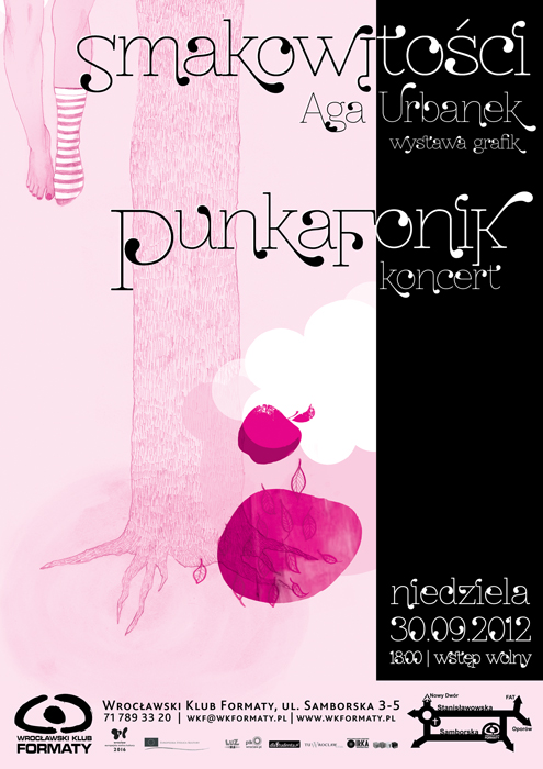 Smakowitości – Aga Urbanek – wystawa grafik oraz projekt muzyczny – PunkaFonik, (źrodło: materiały prasowe organizatora)