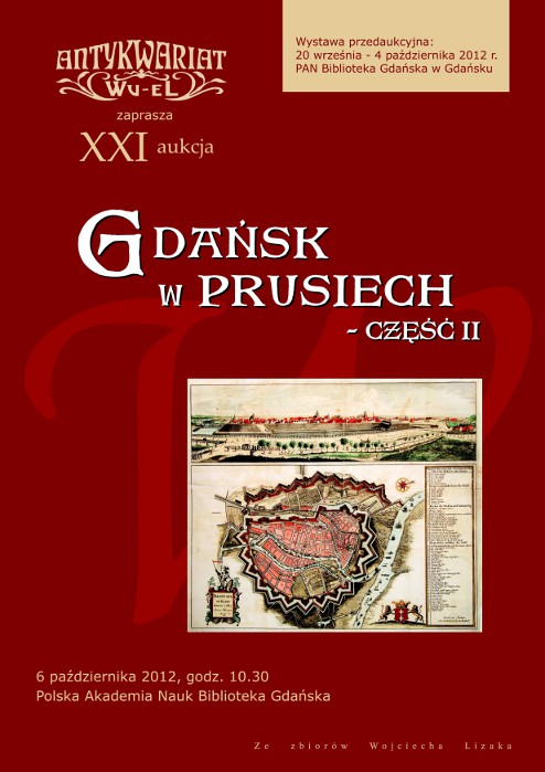 „Gdańsk w Prusiech", wystawa i licytacja (źródło: materiały prasowe organizatora)