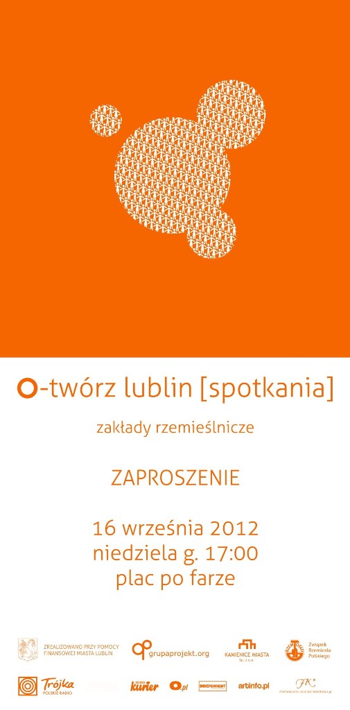 O-Twórz Lublin. Spotkania, plakat (źródło: materiały prasowe organizatora)