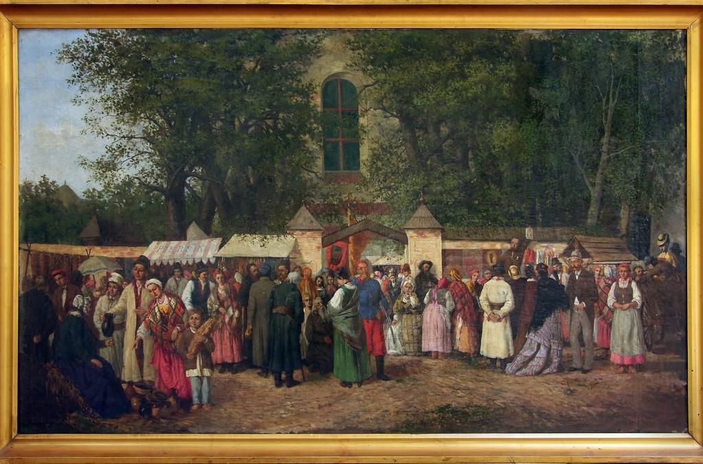 Konstanty Niemczykiewicz, „Odpust w Mogile pod Krakowem, 1878 r.", fot. Andrzej Janikowski, wł. Muzeum Historycznego Miasta Krakowa (źródło: materiały prasowe organizatora)