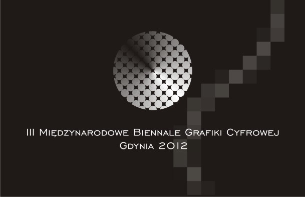 III Międzynarodowe Biennale Grafiki Cyfrowej Gdynia 2012, logo (źródło: materiały prasowe organizatora)