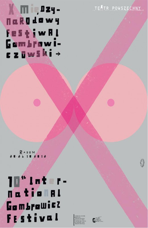 X Międzynarodowy Festiwal Gombrowiczowski, plakat (żródła: materiał prasowy)
