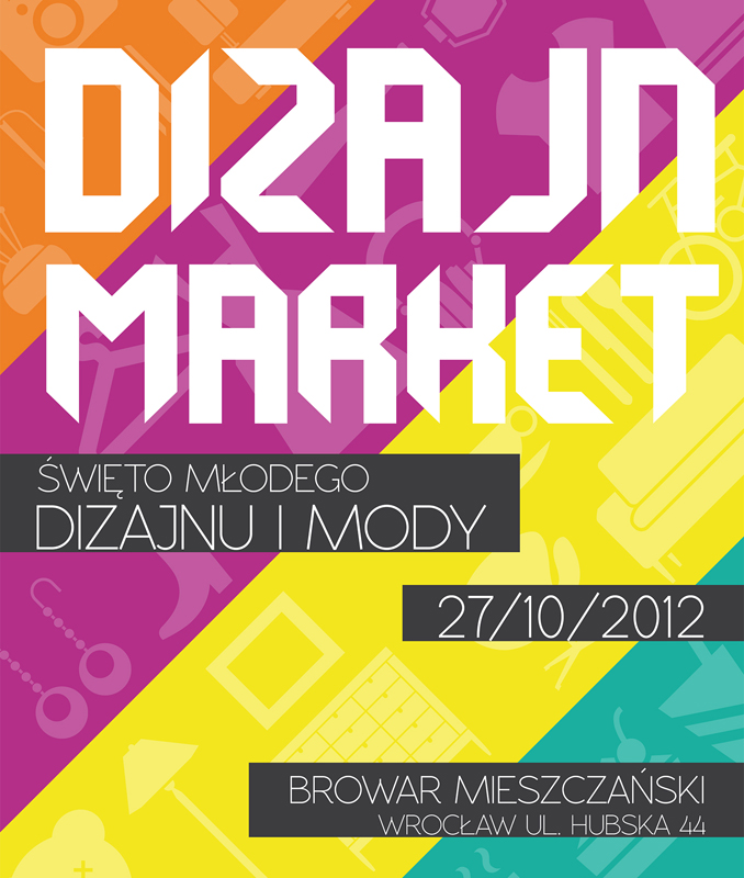 Dizajn Market, plakat (źródło: materiały prasowe organizatora)