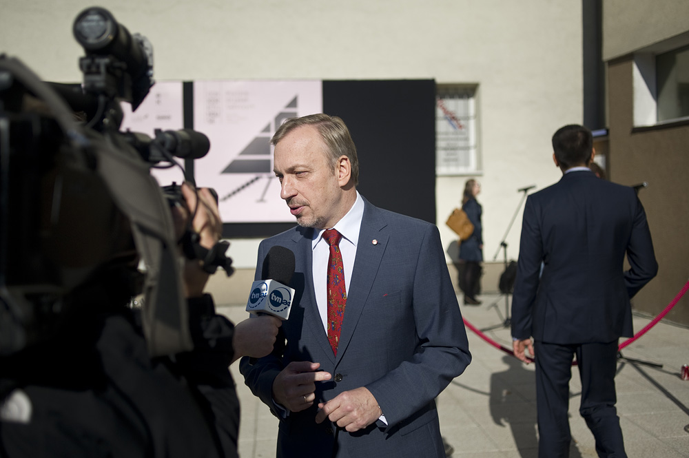 Minister kultury Bogdan Zdrojewski, fot. Bartek Warzecha © Fundacja Polskiej Sztuki Nowoczesnej, Narodowe Centrum Kultury (źródło: materiały prasowe organizatora)