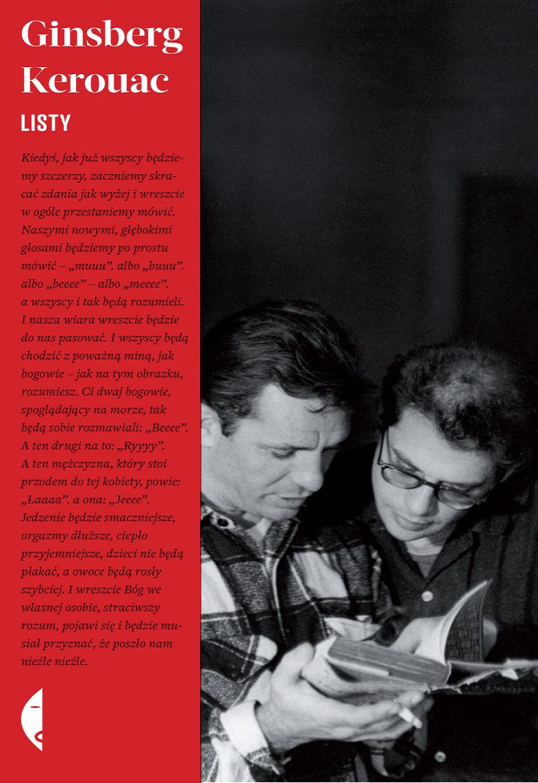 „Listy", Jack Kerouac, Allen Ginsberg, Wydawnictwo Czarne, okładka (źródło: materiał prasowy)
