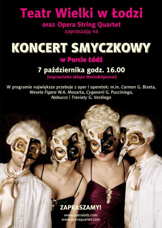 Koncert smyczkowy, plakat (źródło: materiały prasowe organizatora)