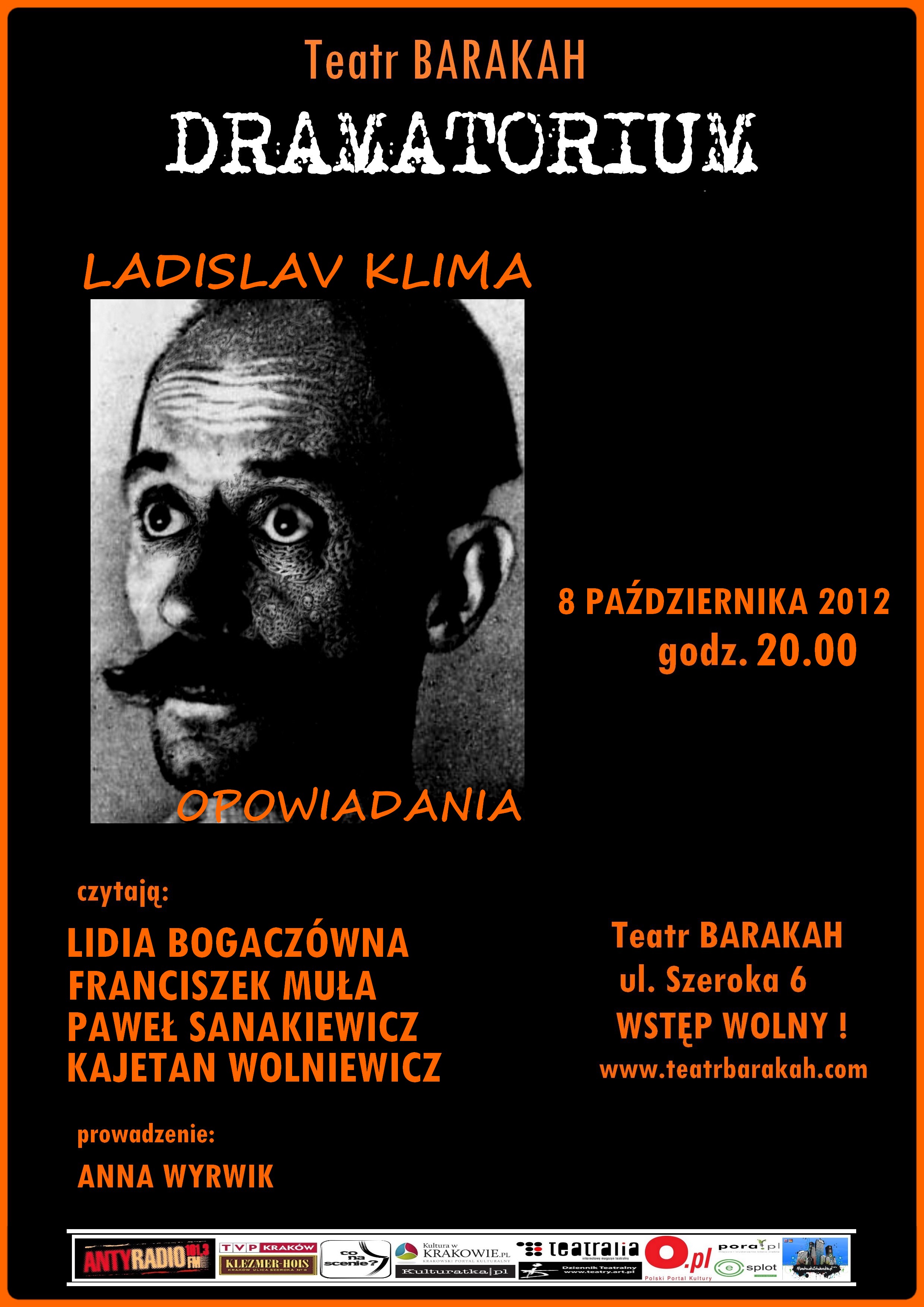 Dramatorium, Ladislav Klima, plakat (źródło: materiały prasowe organizatora)