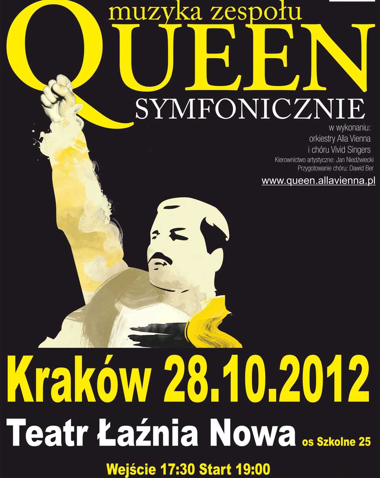 Plakat Queen Symfonicznie (źródło: materiały prasowe organizatora)