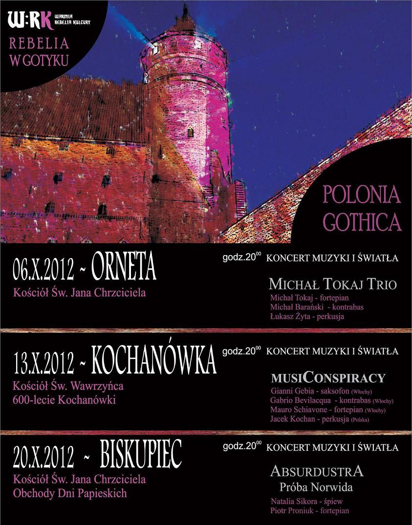 Rebelia gotyku: Spektakl muzyki i światła w gotyckich kościołach Warmii, (źródło: materiały prasowe organizatora)