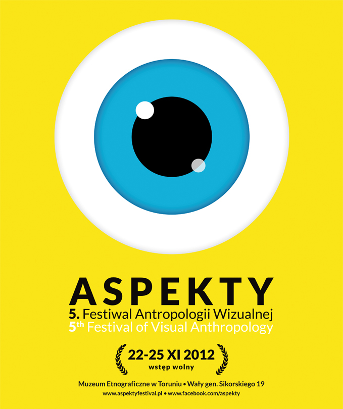 Festiwal Antropologii Wizualnej ASPEKTY, plakat (źródło: materiały prasowe organizatora)