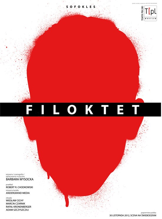„Filoktet", reż. Barbara Wysocka, plakat (źródło: materiał prasowy)