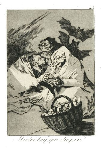 Francisco de Goya y Lucientes, „Teraz się uraczą”, 1799, akwaforta, akwatinta polerowana, Consorcio Cultural Goya Fuendetodos (źródło: materiały prasowe organizatora)