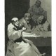 Francisco de Goya y Lucientes, „Za gorące dania”, z serii „Kaprysy”, 1799, akwaforta, akwatinta polerowana, rylec, Consorcio Cultural Goya Fuendetodos (źródło: materiały prasowe organizatora)