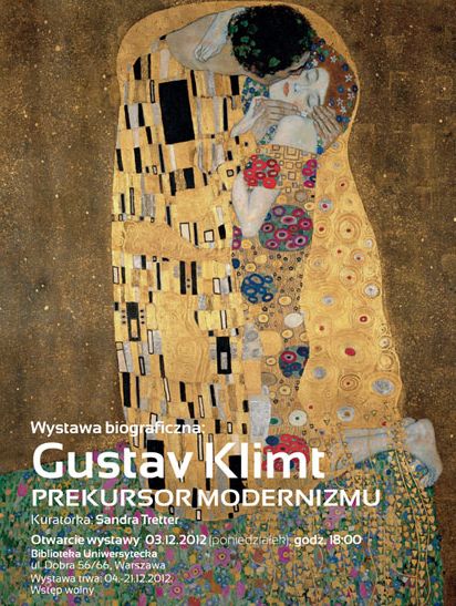 „Gustaw Klimt – prekursor modernizmu”, Biblioteka Uniwersytecka w Warszawie, plakat (źródło: materiały prasowe organizatora)